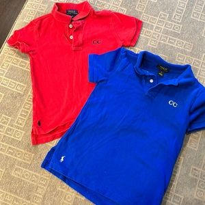 2 Ralph Lauren Polo shirts with CC embroidered